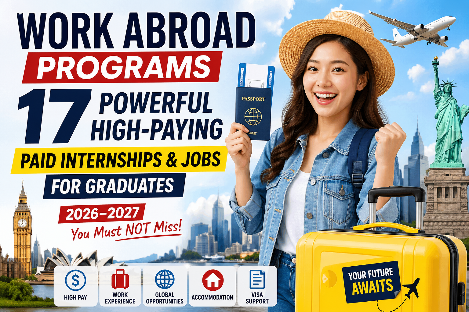Work Abroad Programs: 17 Powerful High-Paying Paid Internships & Jobs Abroad for Graduates in 2026–2027 You Must NOT Miss