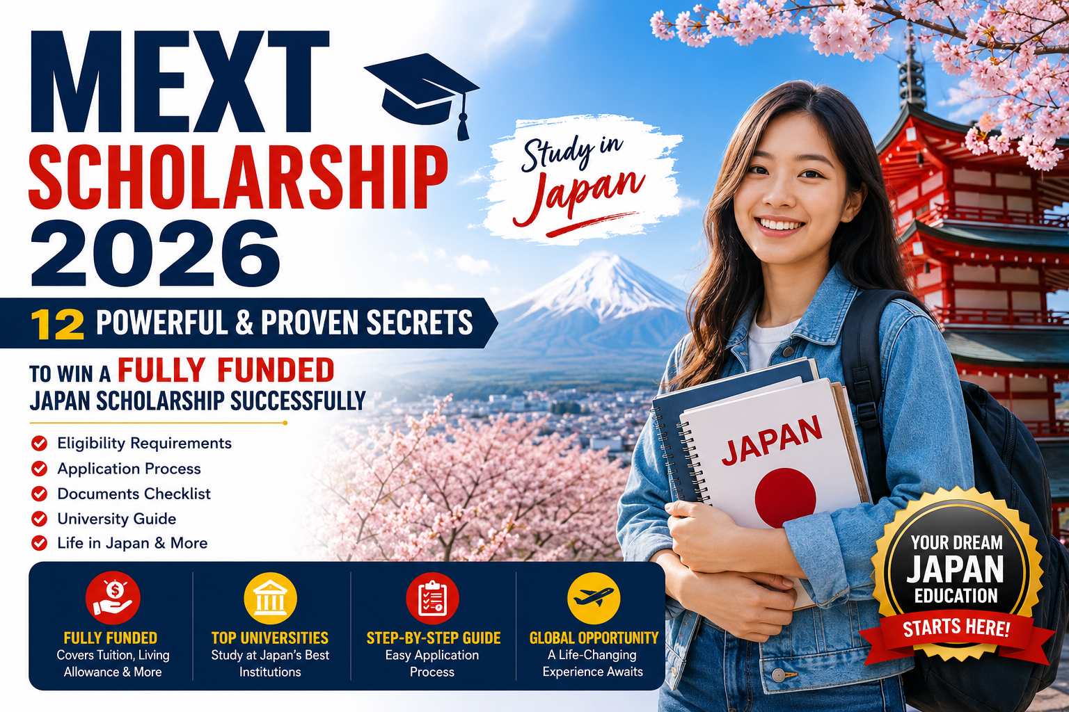 MEXT Scholarship 2026