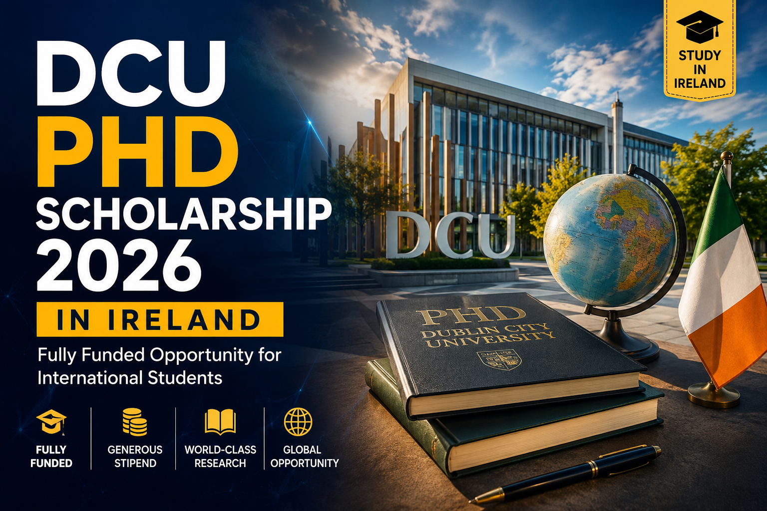 DCU PhD Scholarship 2026